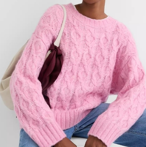 LOFT Sweaters - LOFT Blush Cable Knit Sweater